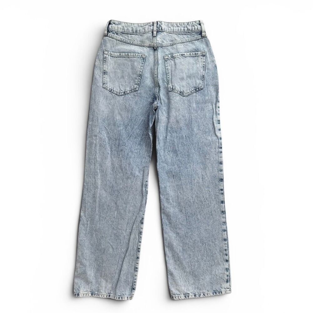 Forever 21 Acid Wash High Waist Wide Leg Jeans Sz 29 - Picture 3 of 10